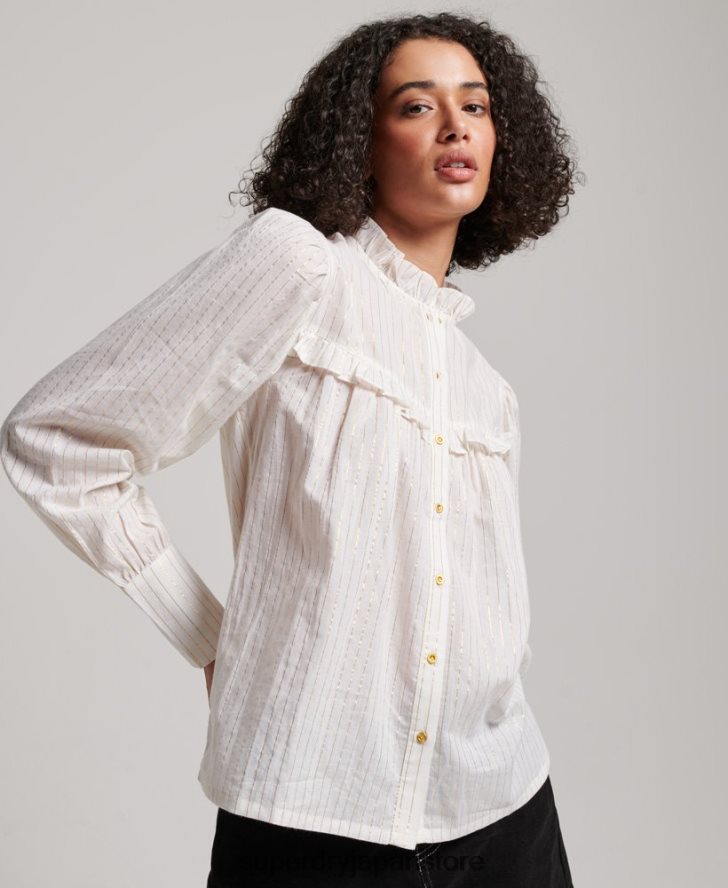 アップスペックブラウス 女性 Superdry 衣類 白 2J62PZ2195