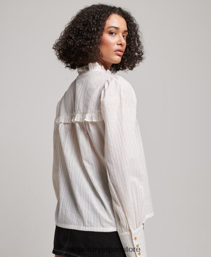 アップスペックブラウス 女性 Superdry 衣類 白 2J62PZ2195