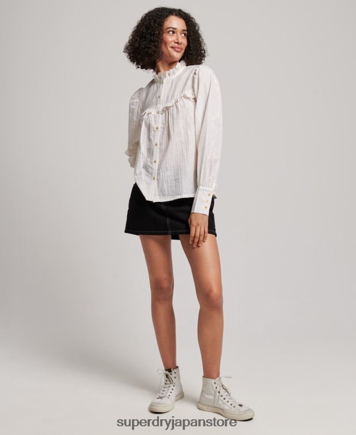 アップスペックブラウス 女性 Superdry 衣類 白 2J62PZ2195