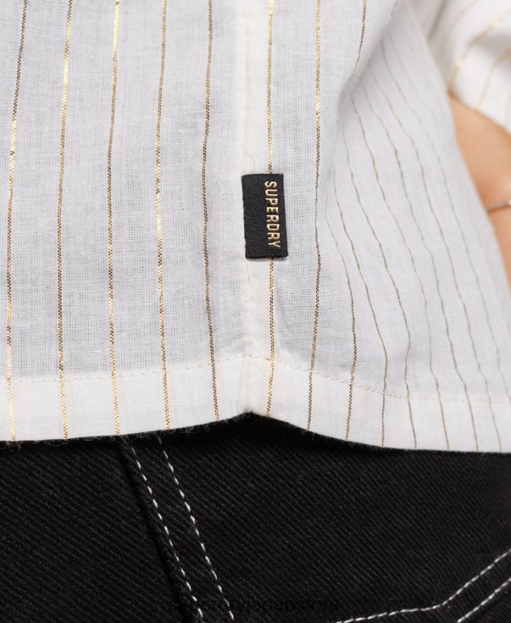 アップスペックブラウス 女性 Superdry 衣類 白 2J62PZ2195