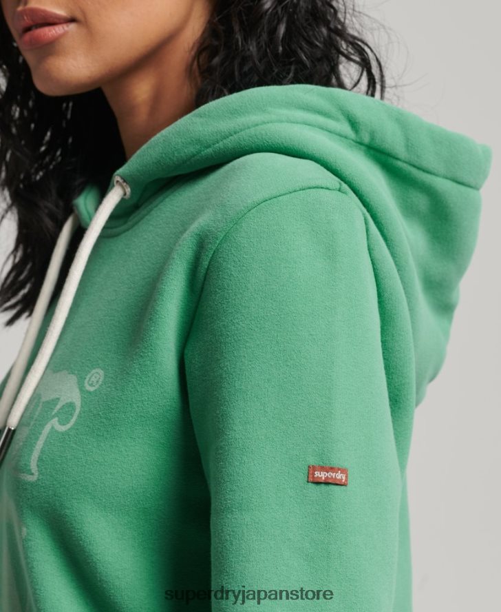 ヴィンテージシャドウパーカー 女性 Superdry 衣類 緑 2J62PZ2202