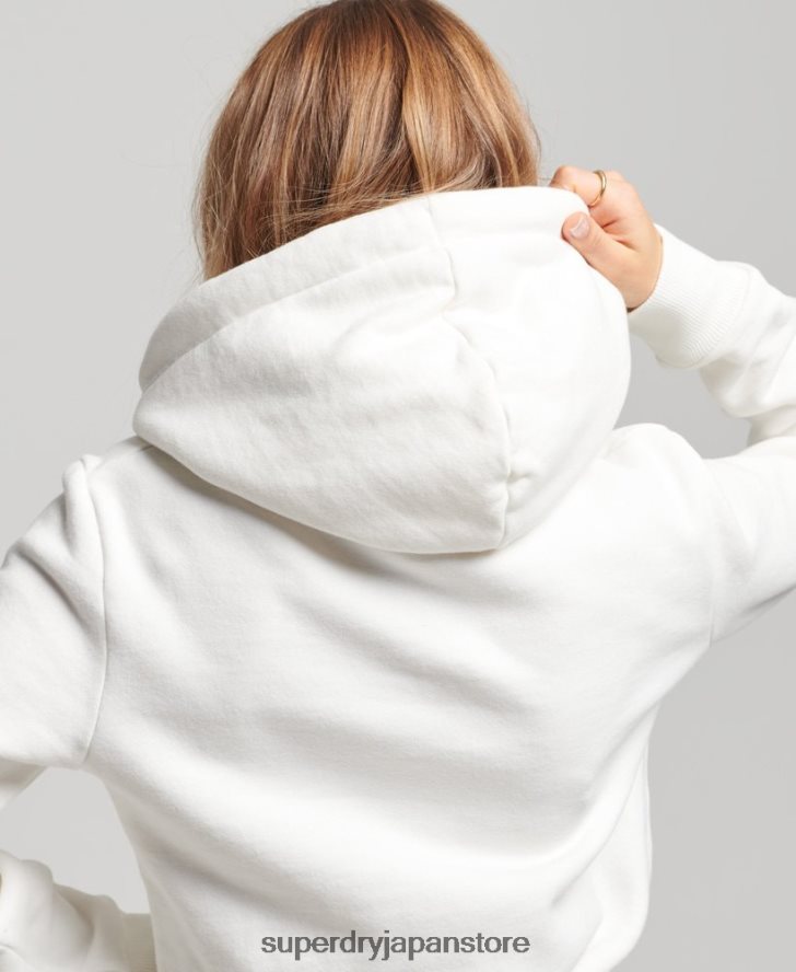 装飾パーカー 女性 Superdry 衣類 白 2J62PZ2210
