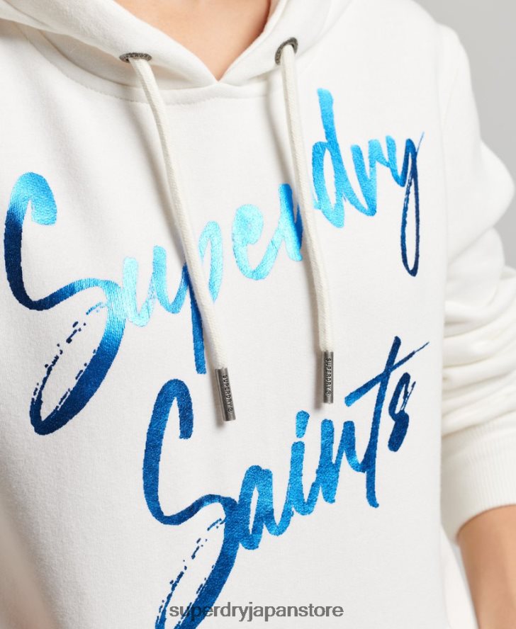 装飾パーカー 女性 Superdry 衣類 白 2J62PZ2210