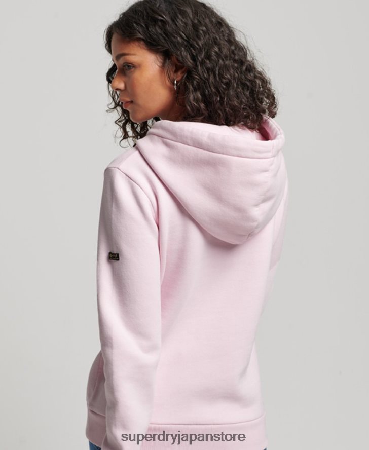 ヴィンテージロゴナラティブパーカー 女性 Superdry 衣類 ピンク 2J62PZ2219