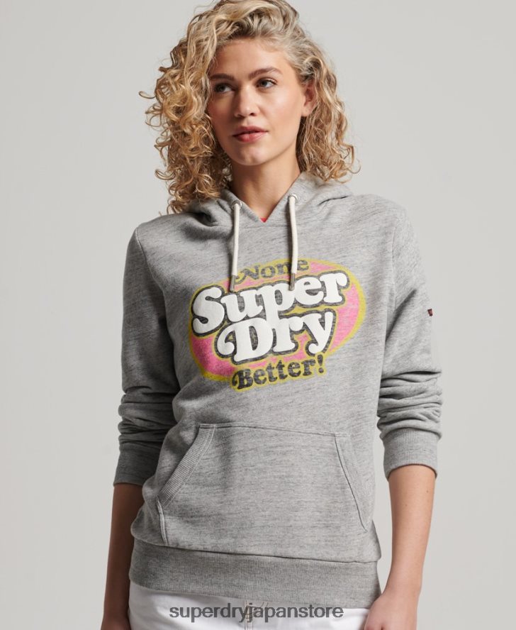 クーパークラシックパーカー 女性 Superdry 衣類 グレー 2J62PZ2224
