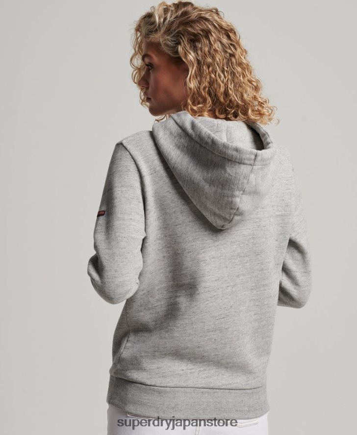 クーパークラシックパーカー 女性 Superdry 衣類 グレー 2J62PZ2224
