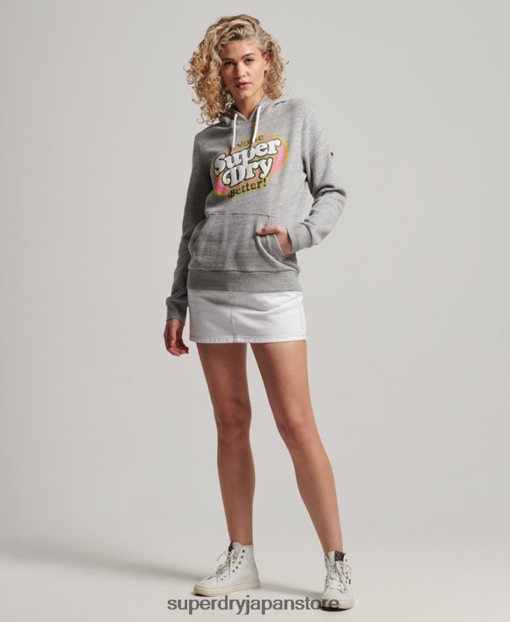 クーパークラシックパーカー 女性 Superdry 衣類 グレー 2J62PZ2224