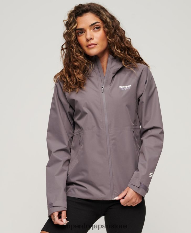 防水ジャケット 女性 Superdry 衣類 グレー 2J62PZ2230
