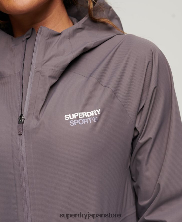 防水ジャケット 女性 Superdry 衣類 グレー 2J62PZ2230