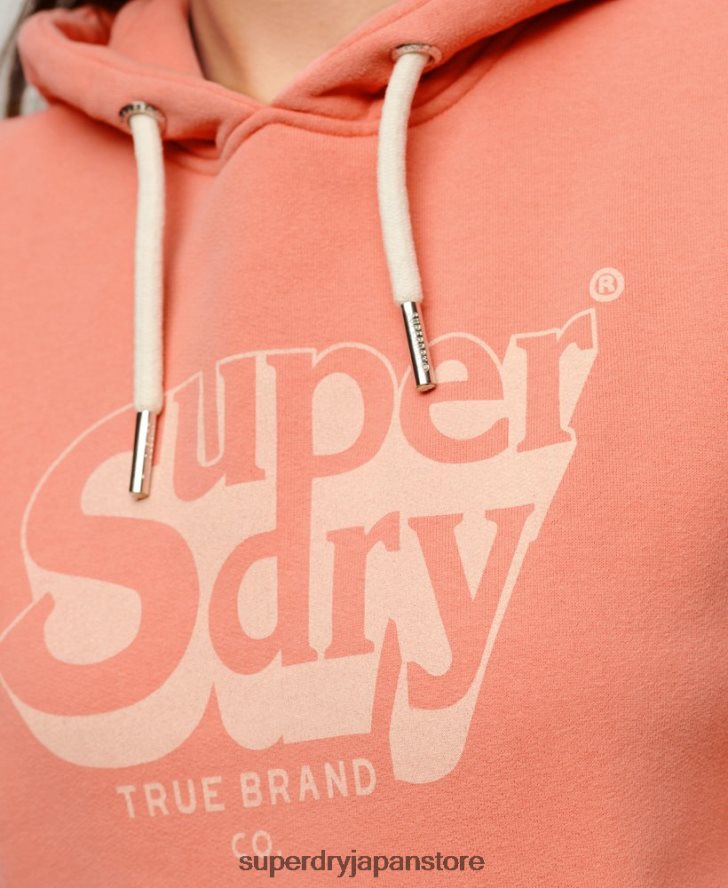 ヴィンテージシャドウパーカー 女性 Superdry 衣類 コーラル 2J62PZ2243