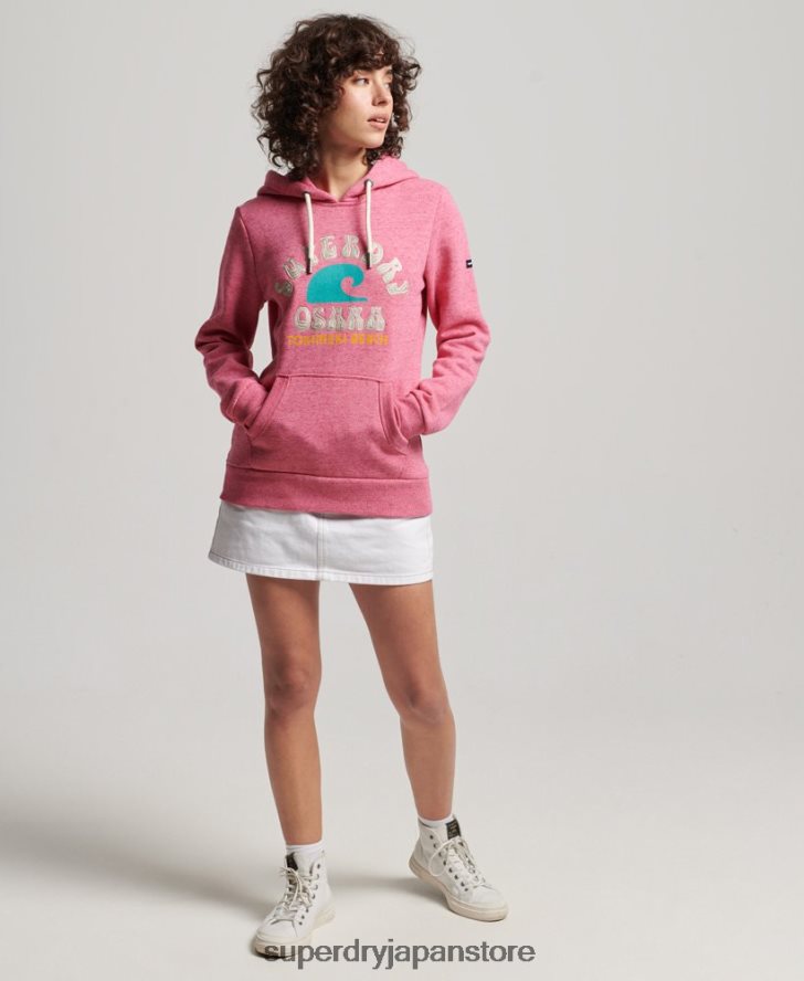 ヴィンテージの素晴らしいアウトドアパーカー 女性 Superdry 衣類 ピンク 2J62PZ2257