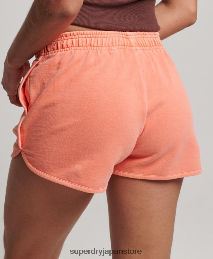コアスポーツスウェットショーツ 女性 Superdry 衣類 コーラル 2J62PZ2268