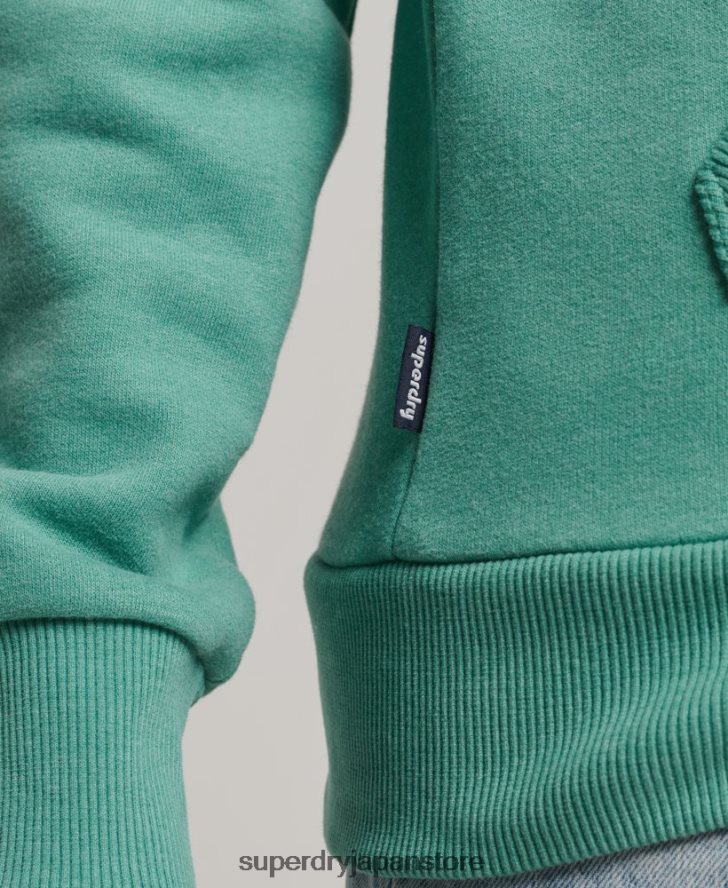 ヴィンテージカリカットアウトジップパーカー 女性 Superdry 衣類 緑 2J62PZ2271