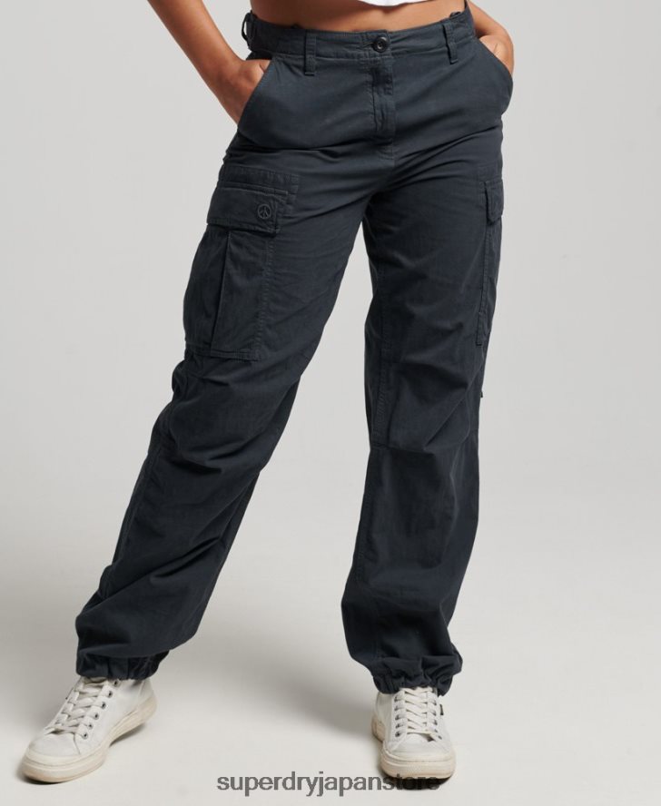 ヴィンテージローライズカーゴパンツ 女性 Superdry 衣類 海軍 2J62PZ2273