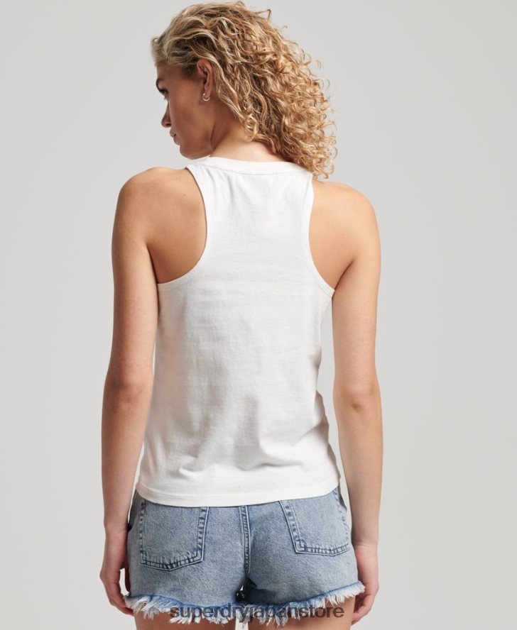 ヴィンテージシティお土産ベスト 女性 Superdry 衣類 クリーム 2J62PZ2275