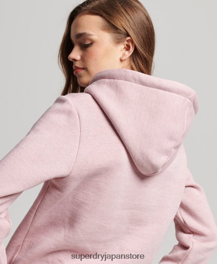 ヴィンテージロゴスクリプトカレッジパーカー 女性 Superdry 衣類 ピンク 2J62PZ2276