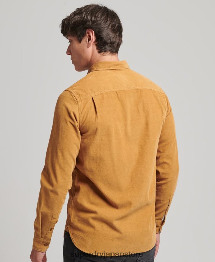 トレイルズマンコードシャツ 男性 Superdry 衣類 黄色 2J62PZ227
