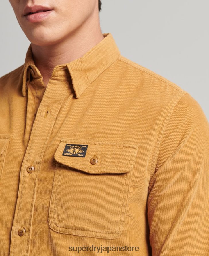 トレイルズマンコードシャツ 男性 Superdry 衣類 黄色 2J62PZ227