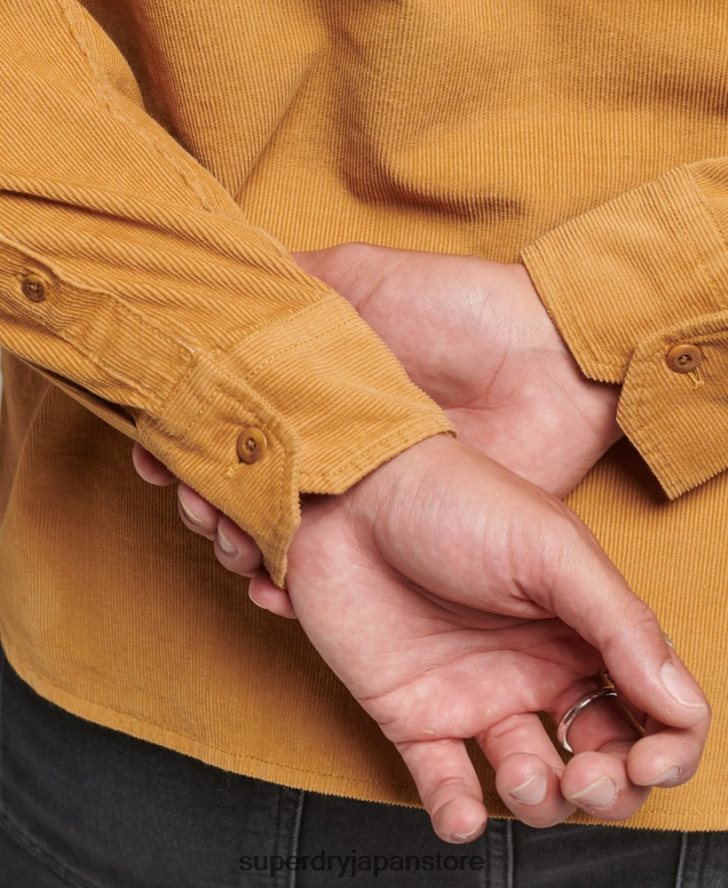 トレイルズマンコードシャツ 男性 Superdry 衣類 黄色 2J62PZ227