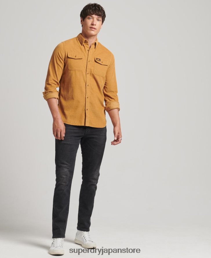 トレイルズマンコードシャツ 男性 Superdry 衣類 黄色 2J62PZ227