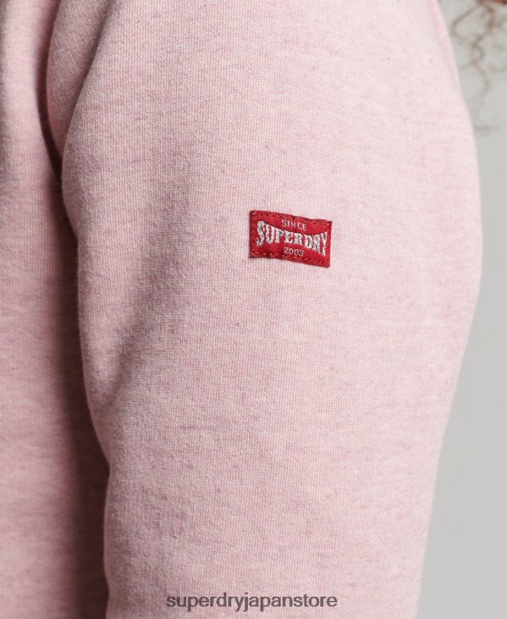 ヴィンテージ スクリプトカレッジパーカー 女性 Superdry 衣類 ピンク 2J62PZ2281