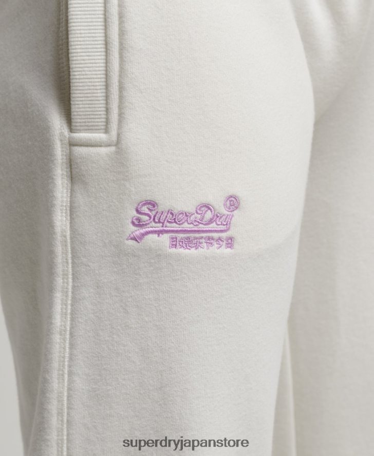 ヴィンテージロゴ刺繍ジョガーパンツ 女性 Superdry 衣類 白 2J62PZ2308