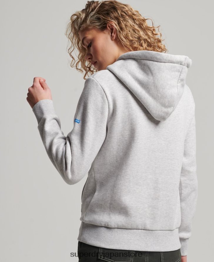 ヴィンテージ会場パーカー 女性 Superdry 衣類 ライトグレー 2J62PZ2314