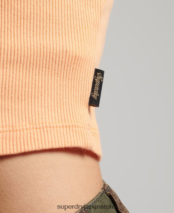 ヴィンテージミニリブレースキャミトップ 女性 Superdry 衣類 オレンジ 2J62PZ2324