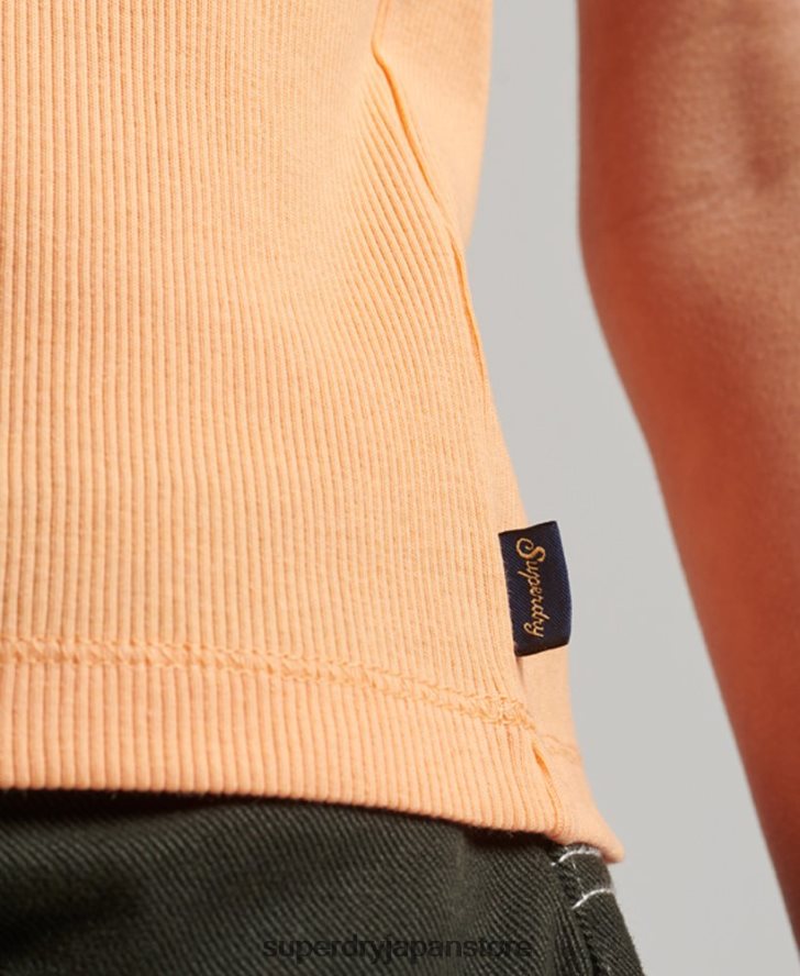 レーストリムベストトップ 女性 Superdry 衣類 オレンジ 2J62PZ2331