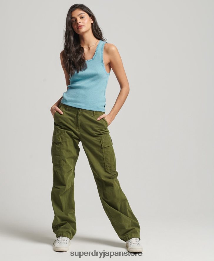 レーストリムベストトップ 女性 Superdry 衣類 青 2J62PZ2339