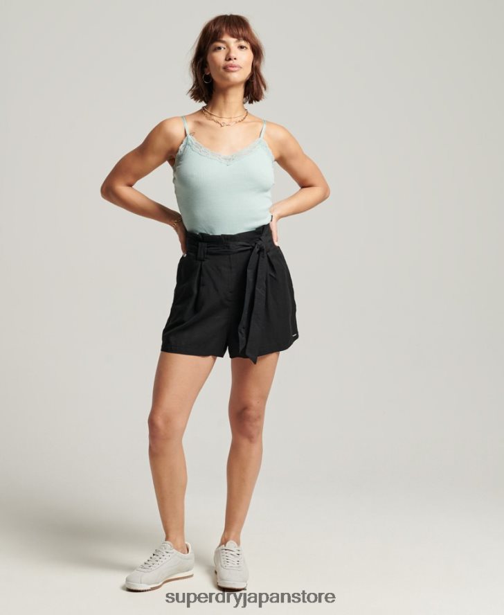 ヴィンテージミニリブレースキャミトップ 女性 Superdry 衣類 青 2J62PZ2346