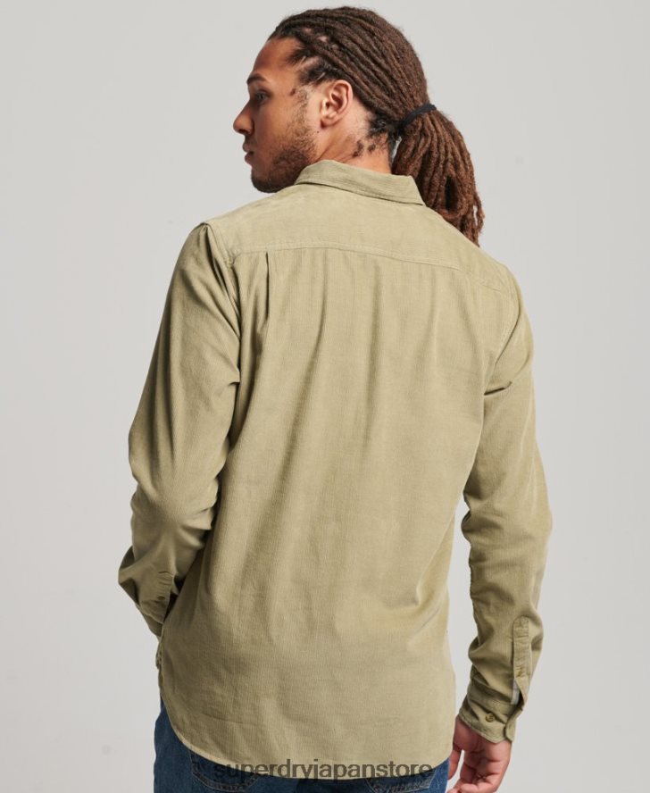 トレイルズマンコードシャツ 男性 Superdry 衣類 黄褐色 2J62PZ234