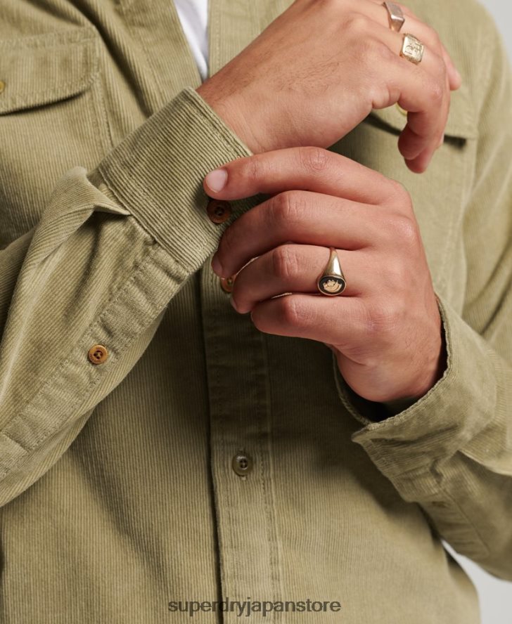 トレイルズマンコードシャツ 男性 Superdry 衣類 黄褐色 2J62PZ234