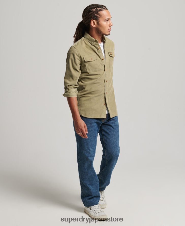 トレイルズマンコードシャツ 男性 Superdry 衣類 黄褐色 2J62PZ234