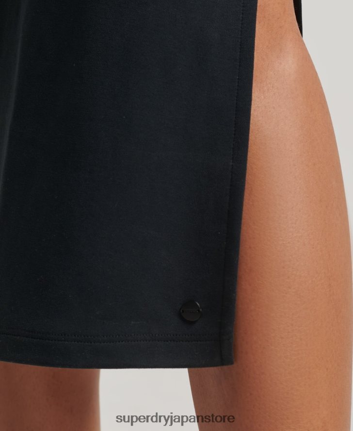 ジャージーオープンバックドレス 女性 Superdry 衣類 黒 2J62PZ2358