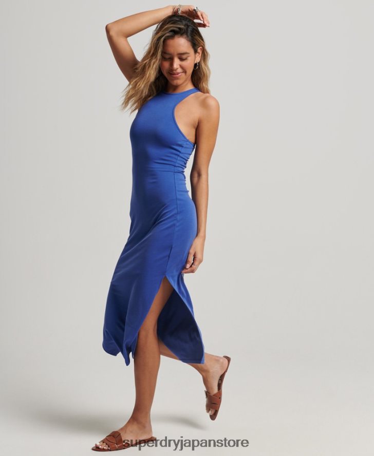 ジャージレーサードレス 女性 Superdry 衣類 青 2J62PZ2361