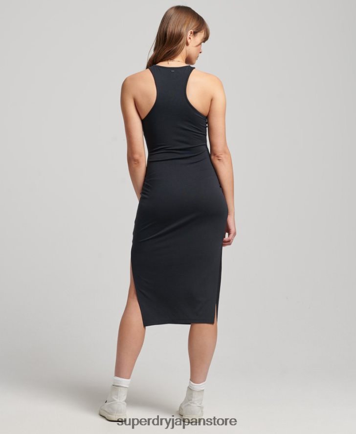 ジャージレーサードレス 女性 Superdry 衣類 黒 2J62PZ2372