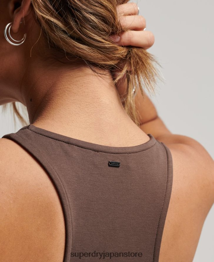 ジャージレーサードレス 女性 Superdry 衣類 茶色 2J62PZ2375