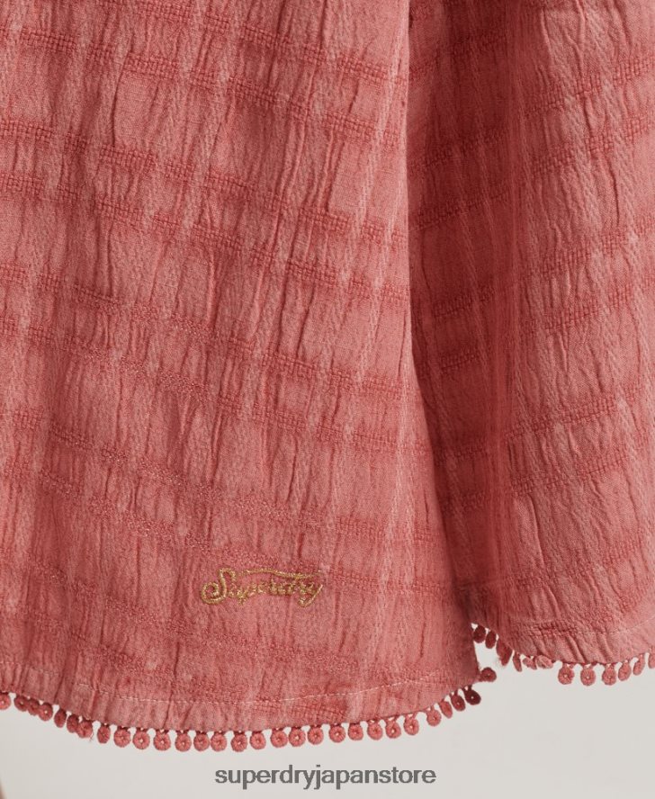 ヴィンテージロングホルターキャミドレス 女性 Superdry 衣類 ピンク 2J62PZ2386