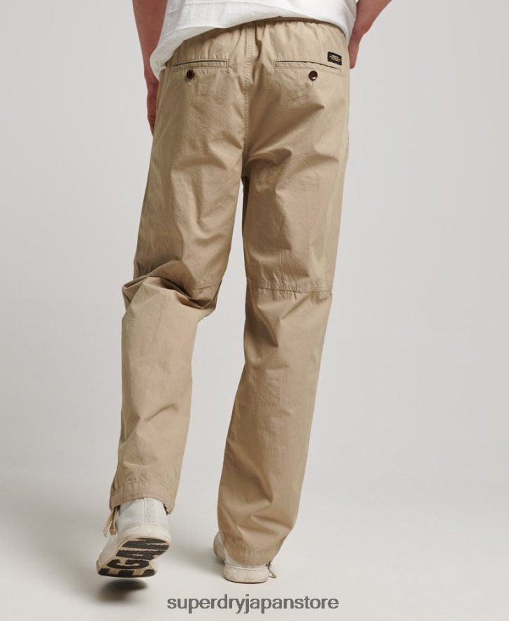 ウーブンジョガー 男性 Superdry 衣類 黄褐色 2J62PZ23