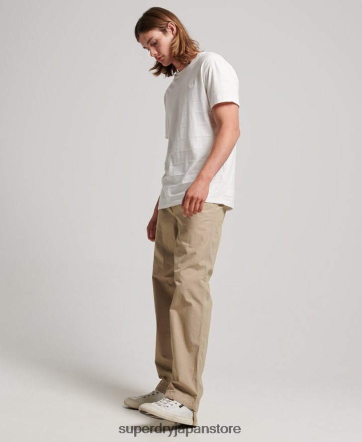 ウーブンジョガー 男性 Superdry 衣類 黄褐色 2J62PZ23