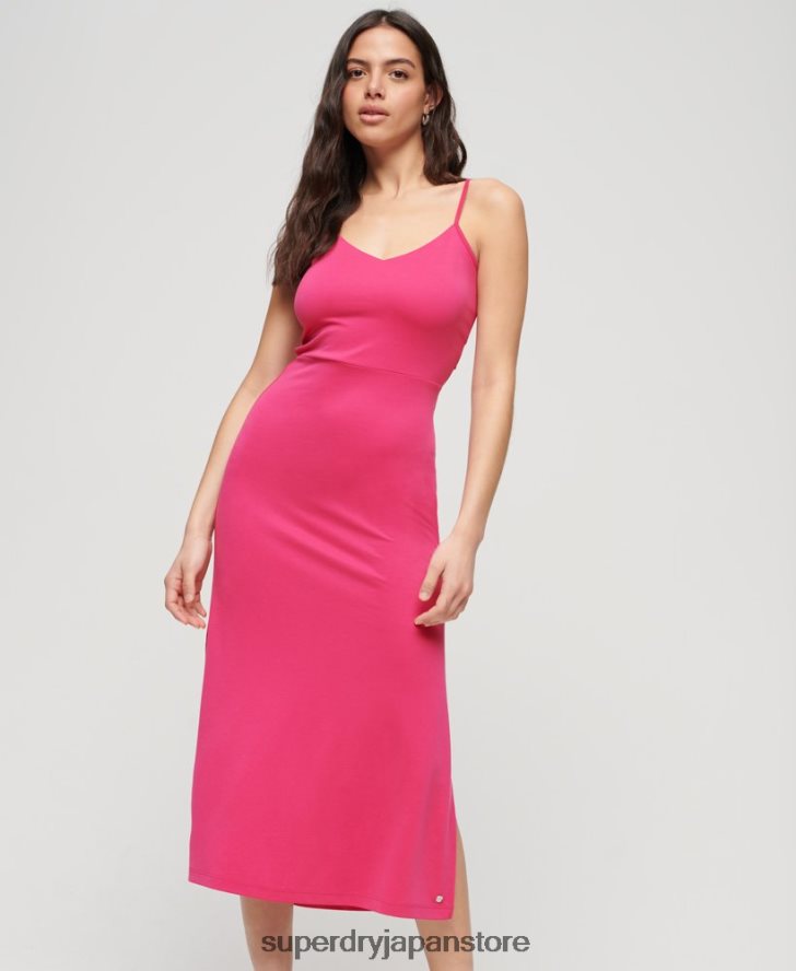 ジャージーオープンバックドレス 女性 Superdry 衣類 ピンク 2J62PZ2401