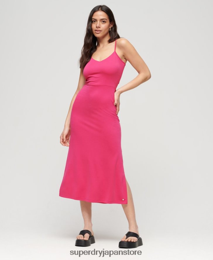 ジャージーオープンバックドレス 女性 Superdry 衣類 ピンク 2J62PZ2401