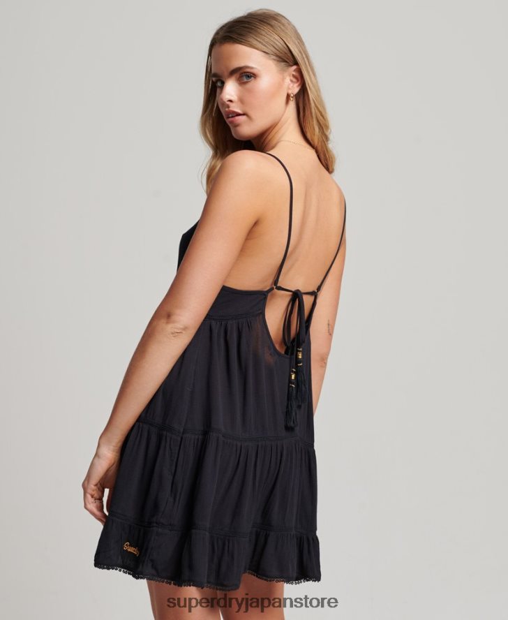 ミニビーチキャミドレス 女性 Superdry 衣類 海軍 2J62PZ2404