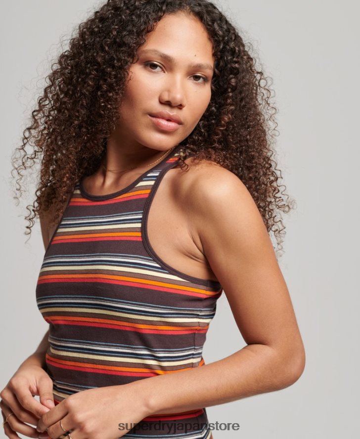 ヴィンテージストライプレーサードレス 女性 Superdry 衣類 マルチ 2J62PZ2406