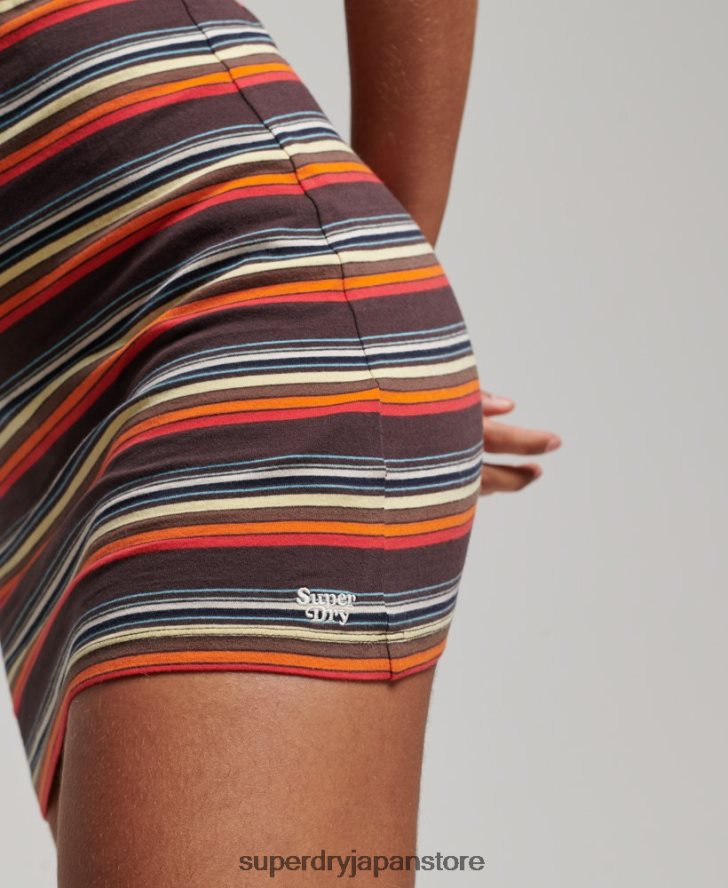 ヴィンテージストライプレーサードレス 女性 Superdry 衣類 マルチ 2J62PZ2406