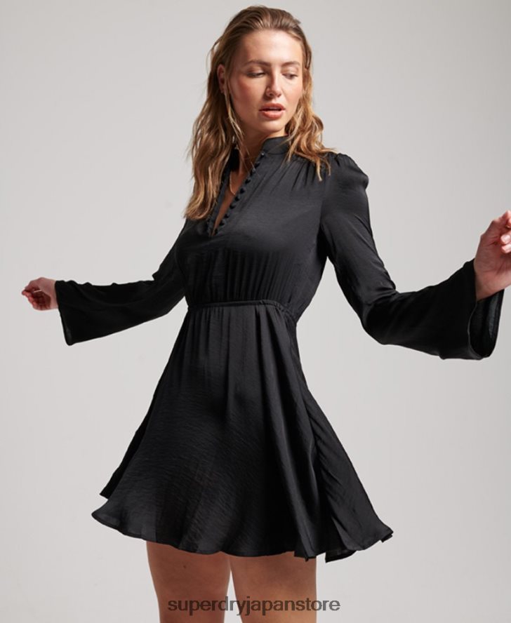 スタジオフレアドレス 女性 Superdry 衣類 黒 2J62PZ2412