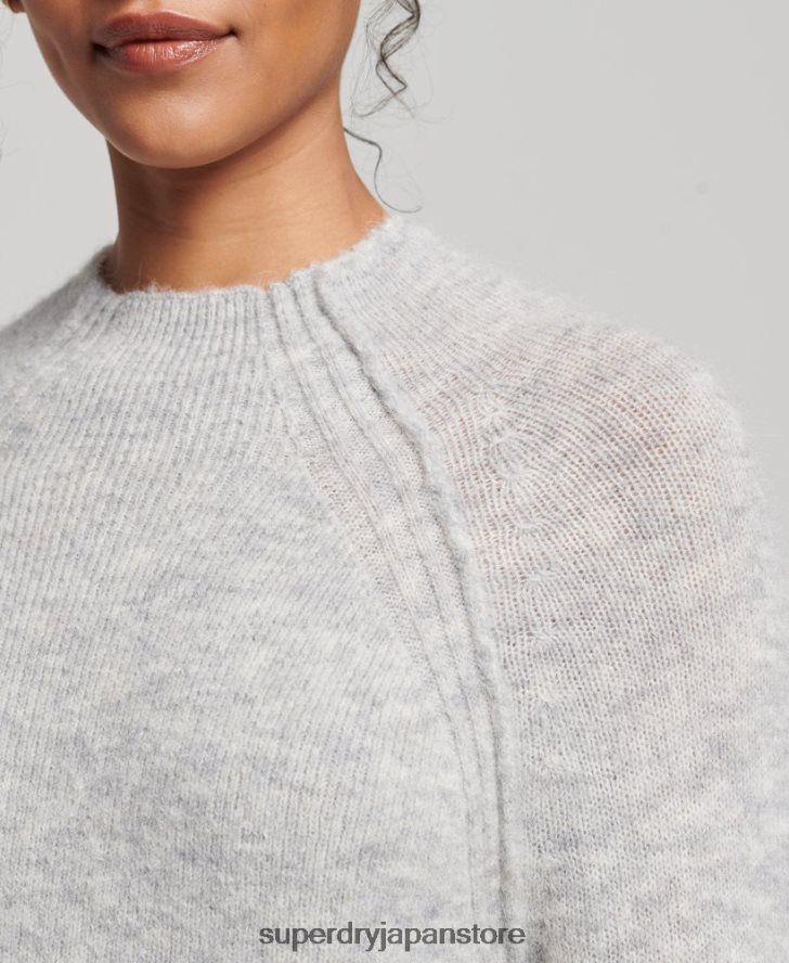 タートルネックドレス 女性 Superdry 衣類 ライトグレー 2J62PZ2419