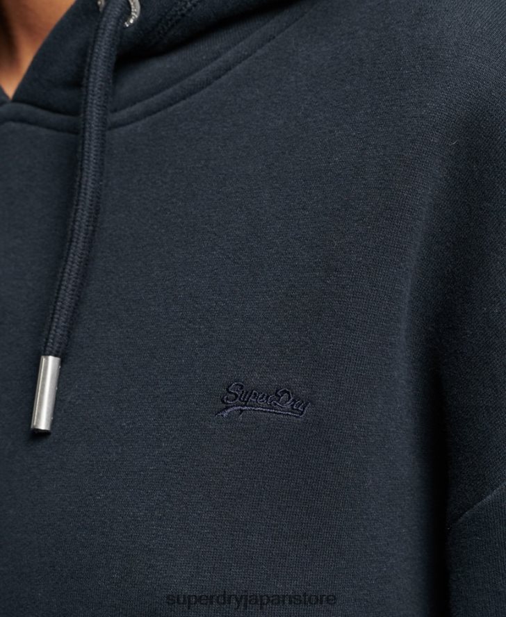 ヴィンテージロゴ刺繍入りスウェットドレス 女性 Superdry 衣類 海軍 2J62PZ2432