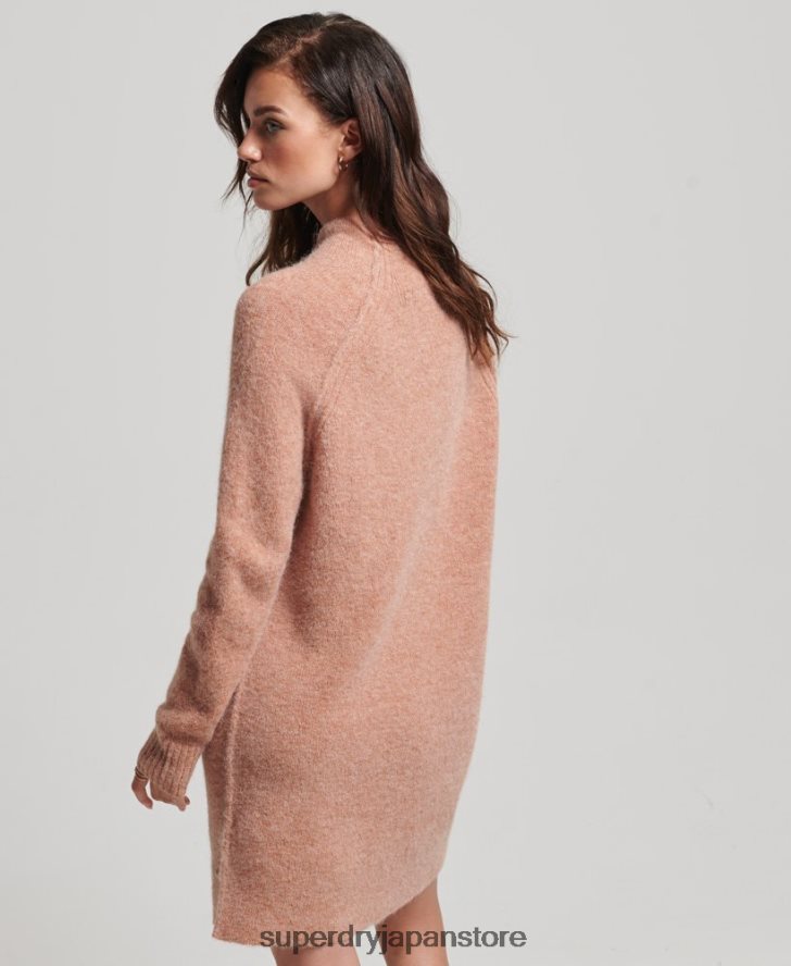タートルネックドレス 女性 Superdry 衣類 ベージュ 2J62PZ2439